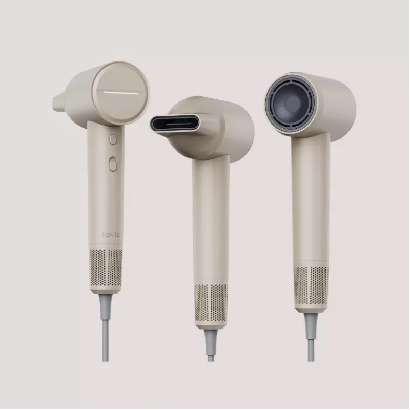 Secador de cabelo Lovio LVHD001BE com ionização AirFlow