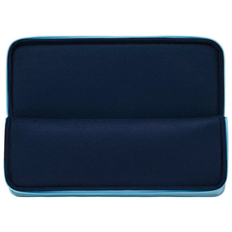 Capa para portátil Rivacase Riva Szuzuka 15,6 polegadas Azul pastel, capa protetora acolchoada
