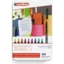 Marcador Edding 1200 colourpen ponta fina preto azul castanho verde laranja rosa roxo vermelho amarelo 10 unid.