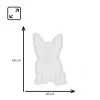 Luz néon MANTA Manta SNL66WH French Bulldog White — letreiro de néon LED decorativo em forma de buldogue francês