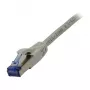 Cabo patch RJ45 - CAT6A 500 MHz - 5 m - cinzento - S-STP (S/FTP) - componentes testados (certificado GHMT) - AWG2
