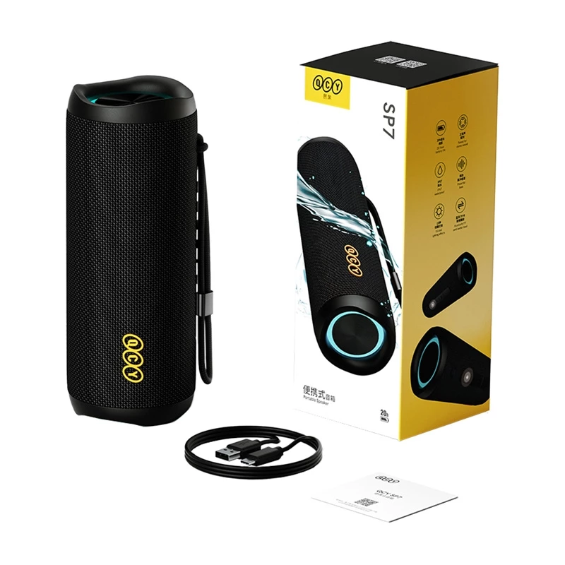 Altifalante portátil QCY SP7, preto