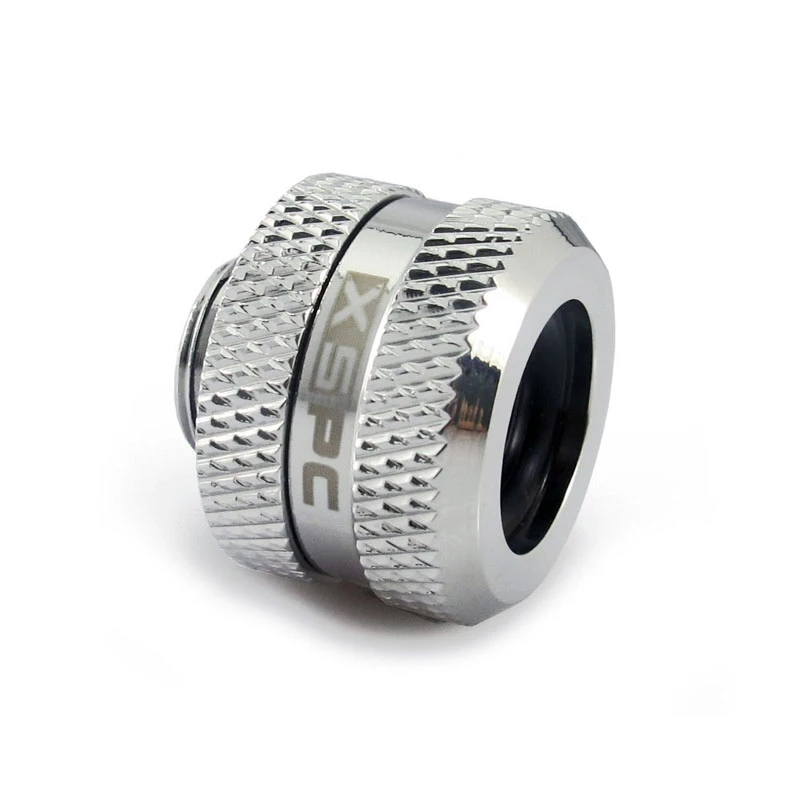 Conector XSPC G1/4 para tubo rígido de 14mm, cromado - 8 unidades