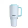 Copo térmico com palhinha telescópica Kambukka Rio Tumbler 950ml Frosty Coconut