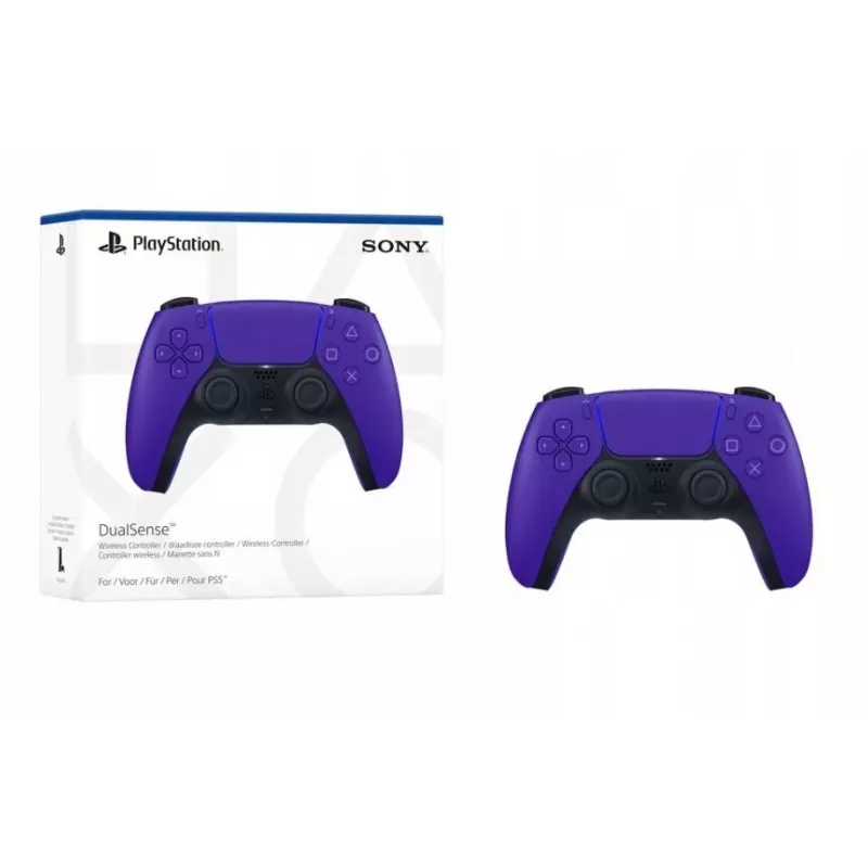 Comando Sony DualSense comando sem fios para PlayStation 5 — roxo, feedback háptico, gatilhos adaptativos, altifalante incorporado, bateria de iões de lítio