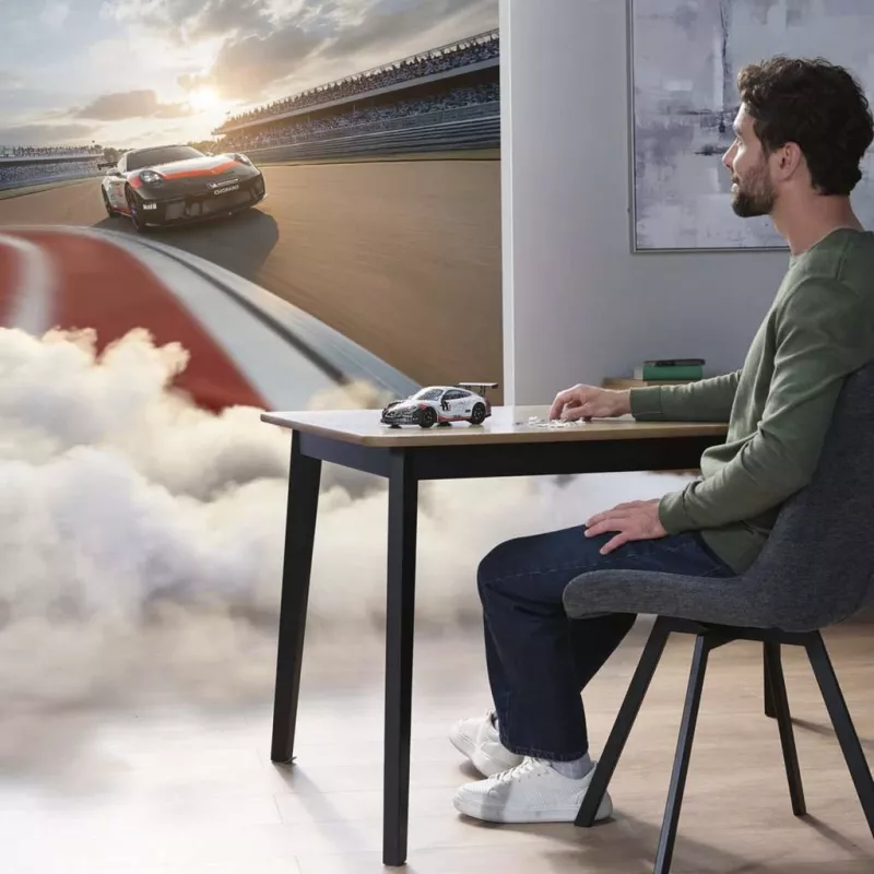 Puzzle 3D Ravensburger Iconics Porsche 911 GT3 Cup – kit de montagem de modelo