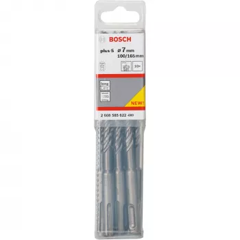 Broca, Bosch SDS-plus-5, 165 mm de comprimento, encabadouro SDS-plus