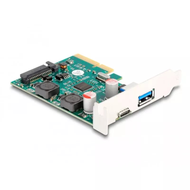 DeLOCK Placa PCI Express x4 1 x USB Type-C 1 x USB Type-A 10 Gbit/s