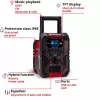 Rádio portátil EINHELL TE-CR 18 Li DAB+ FM Bluetooth USB, a bateria (compatível com TE-CR 18 Li)