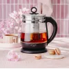 Chaleira elétrica Adler | AD 1299 | elétrica | 2200 W | 1,5 L | vidro | base rotativa 360° | preta