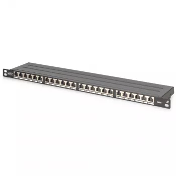Patch Panel Digitus CAT 6 Class E High Density blindado preto