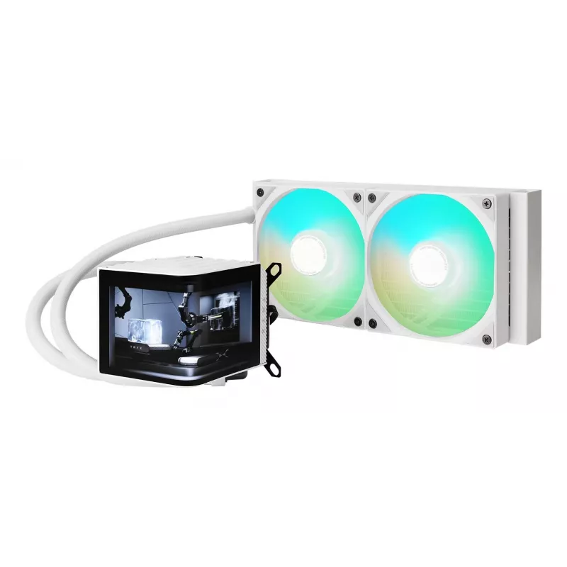 Conjunto de refrigeração líquida para processador TRYX PANORAMA ARGB 240 12 cm branco 1 unid.