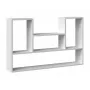 Prateleira suspensa BILBAO 4P 100x16x60 cm, branco