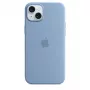 Capa de silicone Apple iPhone 15 Plus com MagSafe - azul inverno