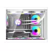 Caixa de computador DarkFlash B275 PRO (branca) com 6 ventoinhas