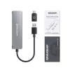 GRAUGEAR G-HUB2A2C-AC Hub de interface USB 3.2 Gen 1 (3.1 Gen 1) Type-A + Type-C 5000 Mbit/s prateado