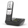 Gigaset A690A - Telefone analógico/DECT - auscultador sem fios - mãos-livres - 100 entradas - preto (S30852-H2830-B101)