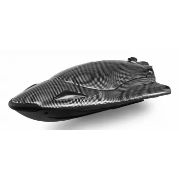 Lancheira rápida radiocomandada Amewi Stingray Jet Drive 335mm RTR, aspeto carbono
