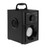 Altifalante portátil MEDIA-TECH MT3179, 20 W (RMS 15 W), Bluetooth 5.1, FM, MicroSD, USB, AUX, Li-Ion, 6 h, caixa de madeira