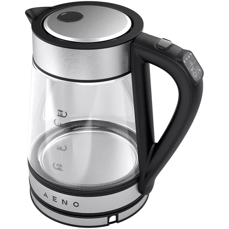 Chaleira AENO EK1S 1,7 L 2200 W Preto, Prateado, Transparente