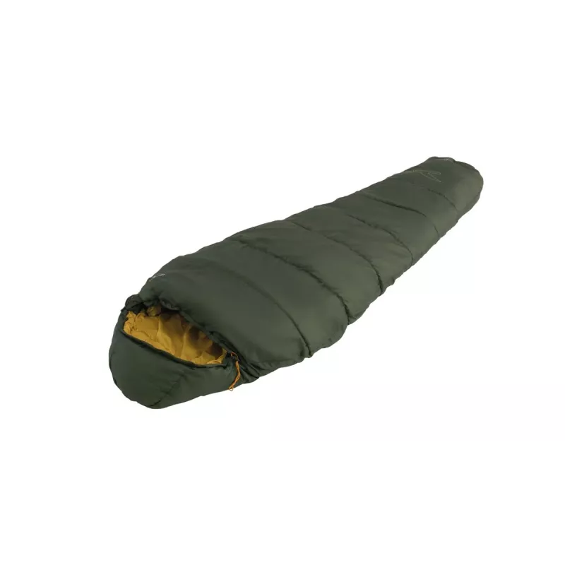 Saco de dormir easy camp Falcon III múmia -4°C, poliéster, verde, tamanho M