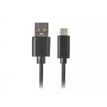 Cabo USB-A para USB-C LANBERG CA-USBO-20CU-0018-BK — USB 2.0, 1,8 m, preto