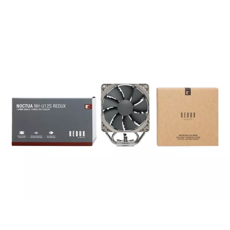 Arrefecedor de processador Noctua NH-U12S redux 12 cm cinzento, aço inoxidável