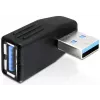 Adaptador USB 3.0 M/F Delock 65342 preto