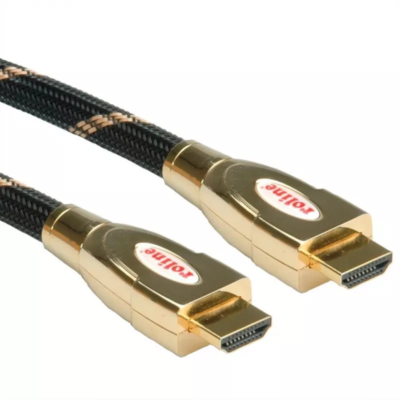 Cabo HDMI ROLINE GOLD Ultra HD 1m