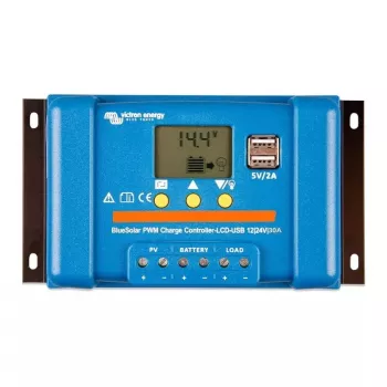 Controlador de carga solar Victron Energy BlueSolar PWM-LCD&USB 12/24V 30A
