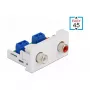 Módulo Easy 45 2 x conector fêmea RCA DeLOCK 81338