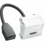 OBO Bettermann Suporte multimédia HDMI MTS-HD F RW1 c/ cabo fem.-fem. 45x45mm (6104838)