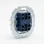 Interruptor de tecla de parede Busch‑Jaeger 2000/5 US, metálico-azul lacado