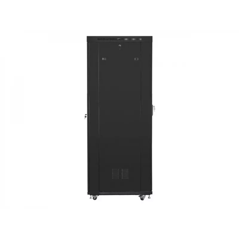 Lanberg FF01-8042-12BL armário rack de chão de 19 polegadas 42U, 800x1000x2127,5 mm, porta de vidro, LCD, IP20, para montagem, preto
