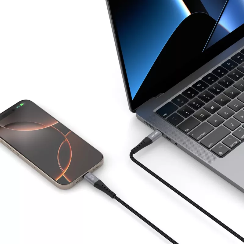 Cabo USB 4smarts 541454 1,5 m USB-C preto