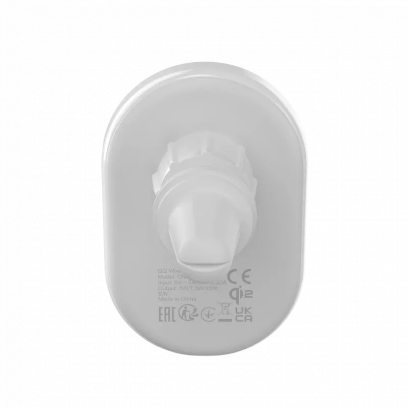 Carregador de automóvel CANYON OnGrip 105 15W Qi2 sem fios branco