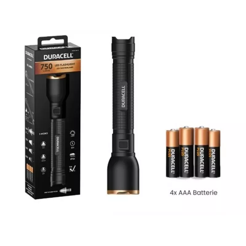 Lanterna Duracell DF750 preta
