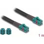 Cabo coaxial DeLOCK 90139 1 m Mini FAKRA Z Aqua preto