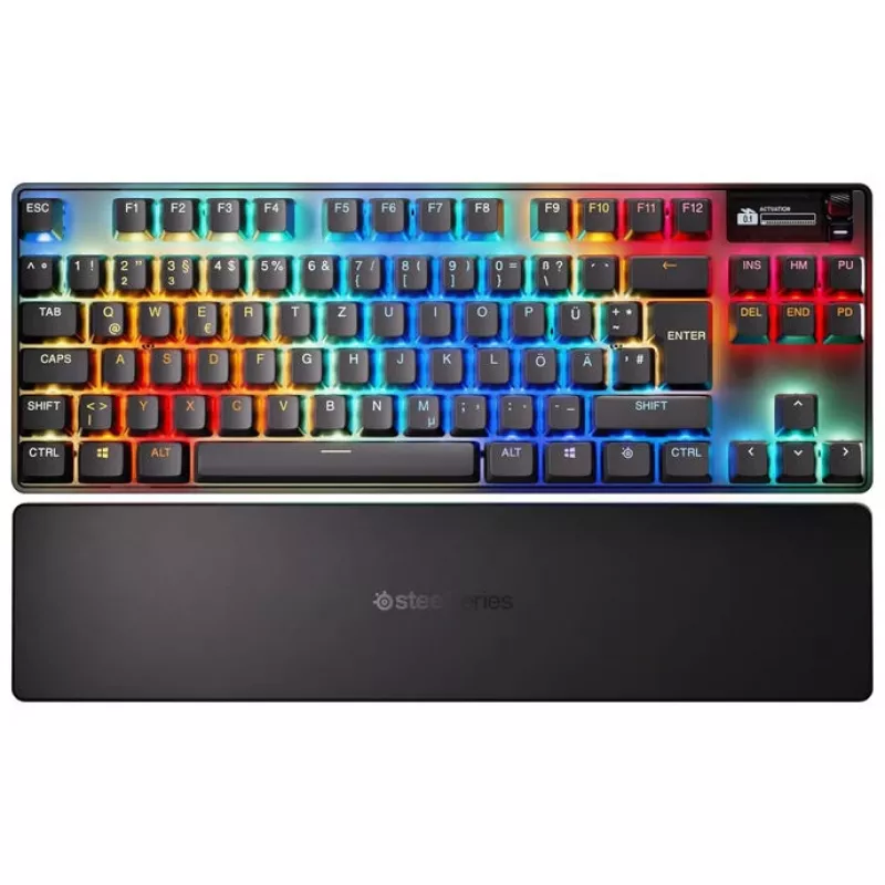 Teclado gaming mecânico STEELSERIES Apex Pro TKL Gen 3 Wireless RGB, tenkeyless