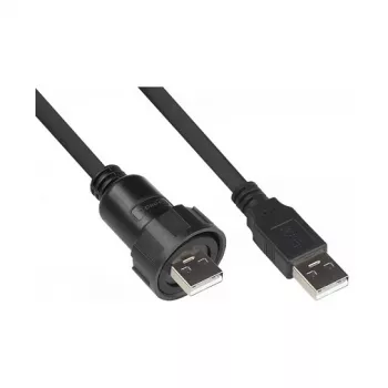 Good Connections ficha industrial S4 cabo USB 2.0, USB-A para USB-A, 1 m (IC04-U201)