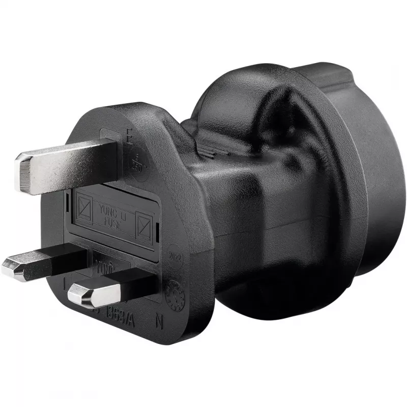 Adaptador de alimentação Goobay 95307 preto UK