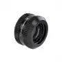 Conector Barrow para tubo rígido 16 mm G1/4 polegadas – conexão de compressão reta preta para tubos rígidos de 16 mm