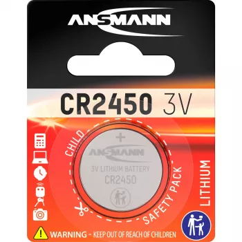 Pilha botão Ansmann 3V Lithium CR2450 (5020112)
