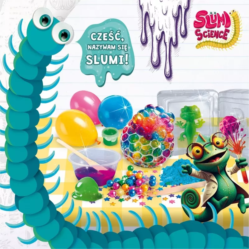 Conjunto de jogo de laboratório educativo Liscianigiochi Set Slumi Laboratório de Ciência dos Esmagadores 304-PL110339