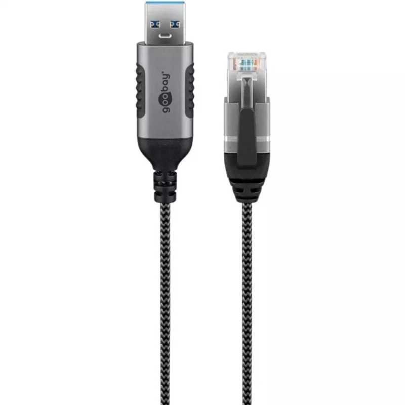 Cabo Ethernet Goobay USB-A 3.0 para RJ45 fino 5 m – liga router, modem ou (74397)
