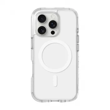 Capa de proteção LAUT CRYSTAL MATTER X para iPhone 16 Pro, transparente, PC+TPU, compatível com 6,1 polegadas
