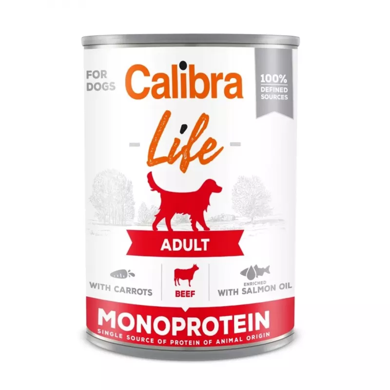 CALIBRA Adult vaca com cenouras - comida húmida para cães - 400g