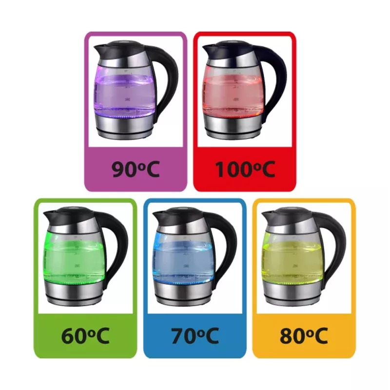 Esperanza EKK026 Chaleira 1,7 L 2200 W preta, transparente