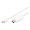Digitus ASSMANN - Cabo adaptador - Mini DisplayPort macho para HDMI macho - 2 m - isolamento triplo - branco - moldado, suporte 4K (AK-340304-0