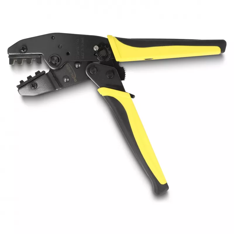 Alicate de cravar DeLOCK 90546 ferramenta de cravar preto amarelo 60 mm 218 mm 17 mm